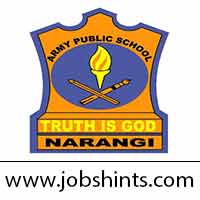 Army Public School Narangi OK Army Public School Narangi Recruitment 2022 for various teaching and non-teaching posts