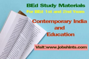 Book Contemporary India and Education Contemporary India and Education | BEd Free Study Material | Download BEd Book