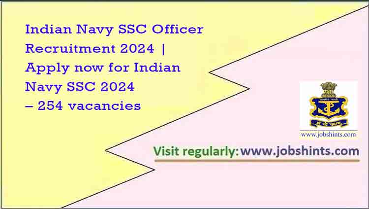 Indian Navy SSC Officer Recruitment 2024 | Apply Now For Indian Navy ...