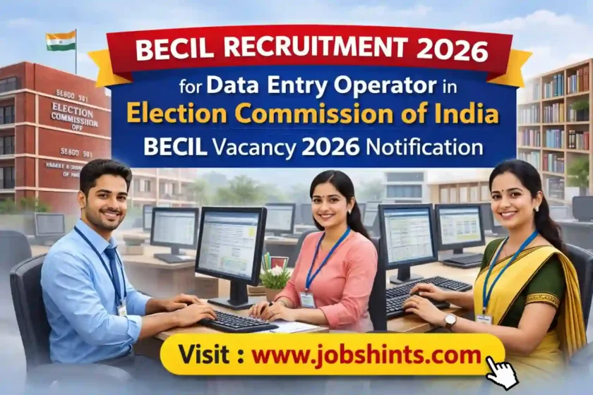 BECIL Recruitment 2026 for Data Entry Operator in Election Commission of India | BECIL Vacancy 2026 Notification 1 Jobs Hints Jobs Hints BECIL Recruitment 2026 Data Entry Operator 45kb BECIL Recruitment 2026 for Data Entry Operator in Election Commission of India | BECIL Vacancy 2026 Notification